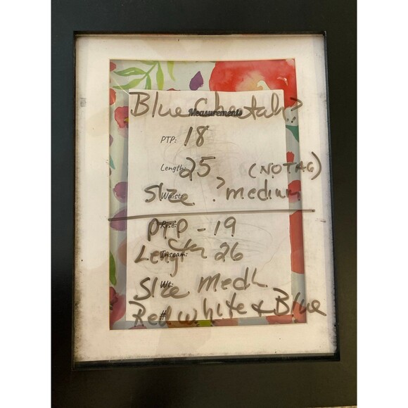 Bundle 2 Blouses Womens Sz Medium Blue Cheetah Print T Shirt Red White Blue Top - Picture 12 of 12